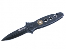 Stainless Steel  Knife With Clip, Black ( 399AM )